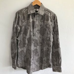 Bugatchi Long Sleeve Button Up Dress Shirt